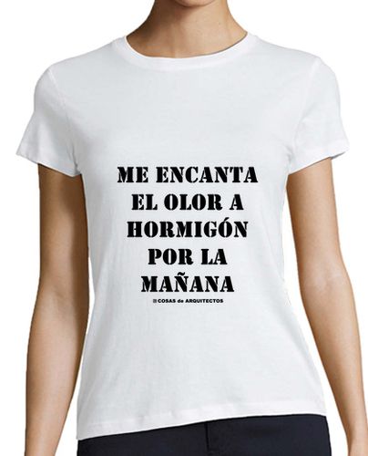 Camiseta Mujer Manga Corta Camiseta manga corta para arquitectas - Hormigón black - Cosas de Arquitectos laTostadora - latostadora.com - Modalova