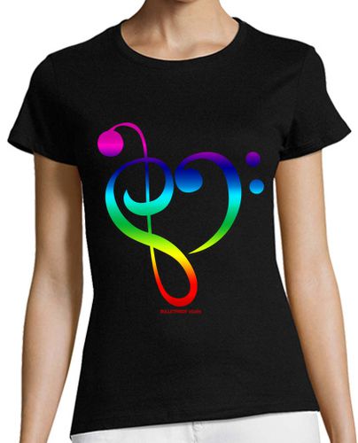 Camiseta mujer Love Re Mi Rainbow - latostadora.com - Modalova