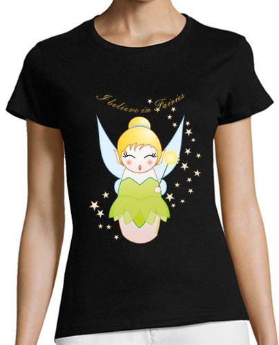 Camiseta Mujer Manga Corta Campanilla, I believe in fairies laTostadora - latostadora.com - Modalova