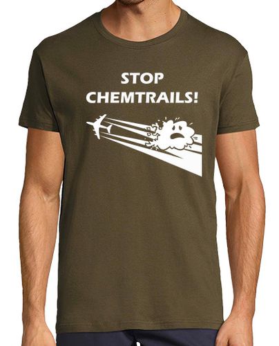 Camiseta Stop Chemtrails GREY - latostadora.com - Modalova