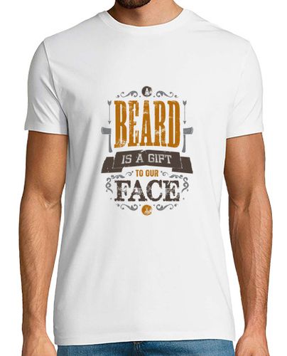 Camiseta la barba es un regalo para nuestro hombre camisa cara - latostadora.com - Modalova