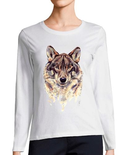 Camiseta Mujer Manga Larga Yo Lobo Manga larga chica laTostadora - latostadora.com - Modalova