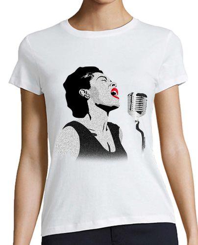 Camiseta mujer Billie Holiday 2 - latostadora.com - Modalova