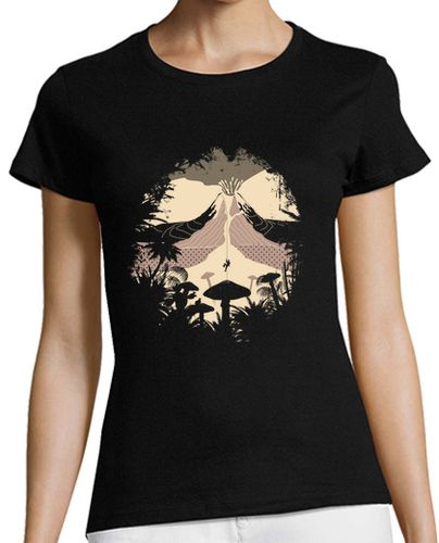 Camiseta Mujer Manga Corta Viaje al centro de la tierra laTostadora - latostadora.com - Modalova