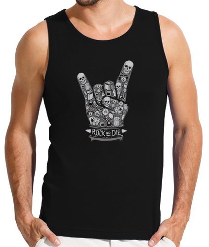 Camiseta Hombre Sin Mangas Rock or Die laTostadora - latostadora.com - Modalova