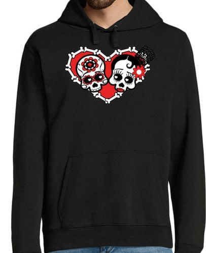 Sudadera Con Capucha Para Hombre Muertos de Amor black winter laTostadora - latostadora.com - Modalova