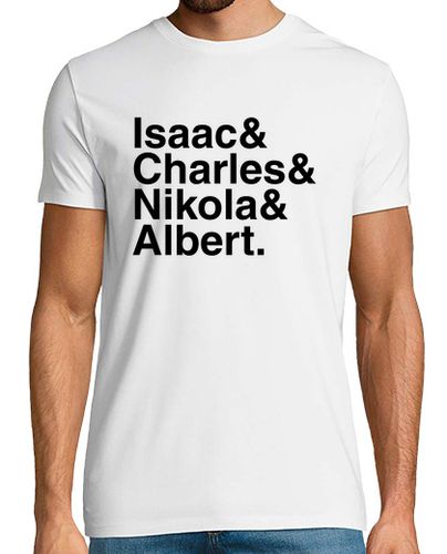 Camiseta Isaac & Charles & Nikola & Albert - latostadora.com - Modalova