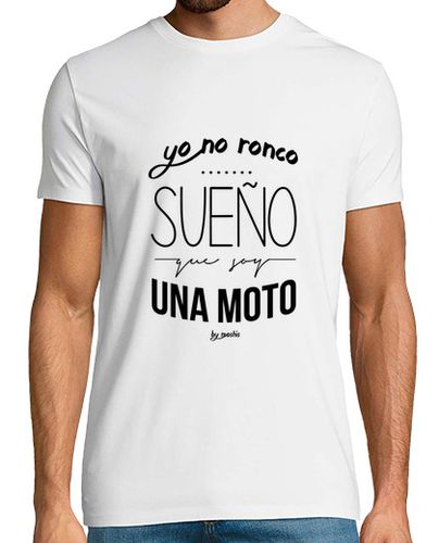 Camiseta Hombre Manga Corta Yo no ronco, sueño que soy una moto laTostadora - latostadora.com - Modalova