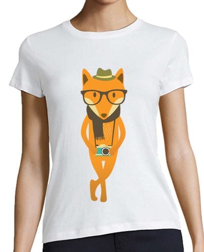 Camiseta Mujer Manga Corta Hipster fox laTostadora - latostadora.com - Modalova