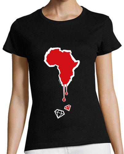 Camiseta mujer África herida - latostadora.com - Modalova