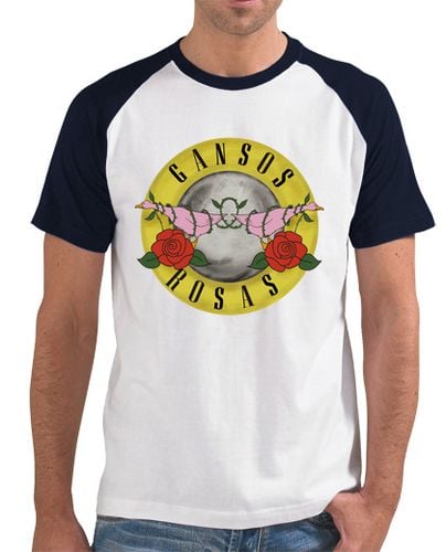 Camiseta Hombre Estilo Béisbol gansos rosas laTostadora - latostadora.com - Modalova