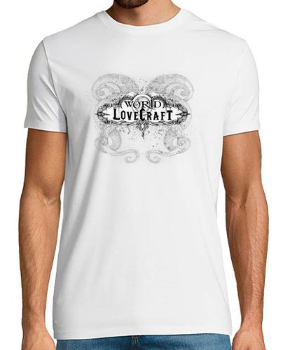 Camiseta World of Lovecraft - Fondo blanco - Chico laTostadora - latostadora.com - Modalova