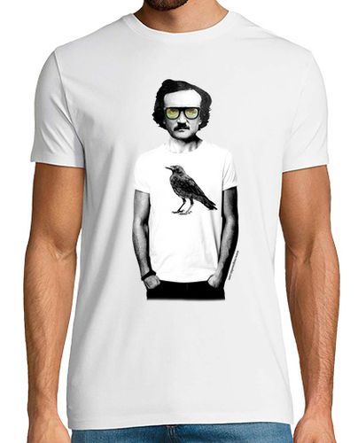 Camiseta Hombre Manga Corta Edgar Allan Poe, mola laTostadora - latostadora.com - Modalova