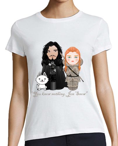 Camiseta mujer Kokeshis Jon Snow e Ygritte - latostadora.com - Modalova