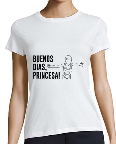 Camiseta mujer Buenos días - Chica - latostadora.com - Modalova
