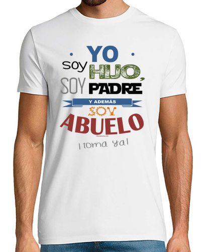 Camiseta Hijo, Padre y Abuelo (fondo claro) - latostadora.com - Modalova