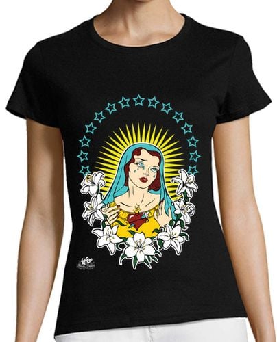 Camiseta Mujer Manga Corta Virgen Chicana laTostadora - latostadora.com - Modalova