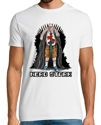Camiseta Nerd Stark camiseta blanca chico - latostadora.com - Modalova