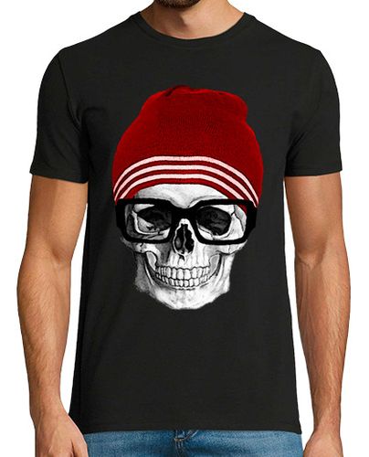 Camiseta Hombre Manga Corta CALAVERA HIPSTER .Cooltee solo disponible en latostadora laTostadora - latostadora.com - Modalova