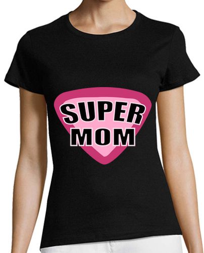Camiseta mujer Cooltee SUPER MAMA . Solo disponible en latostadora - latostadora.com - Modalova