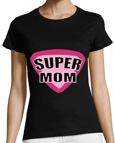 Camiseta mujer Cooltee SUPER MAMA . Solo disponible en latostadora laTostadora - latostadora.com - Modalova