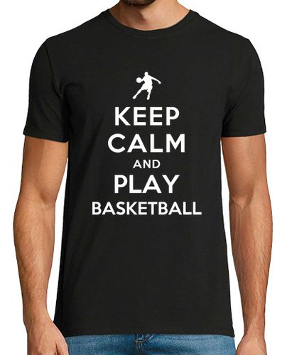 Camiseta mantén la calma y juega baloncesto - latostadora.com - Modalova