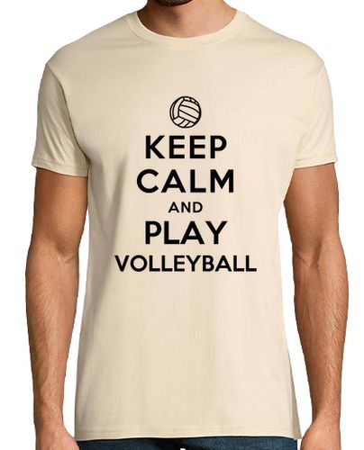 Camiseta mantener la calma y jugar voleibol - latostadora.com - Modalova
