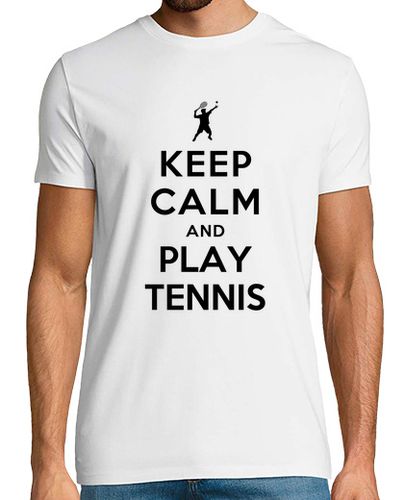 Camiseta mantener la calma y jugar al tenis - latostadora.com - Modalova
