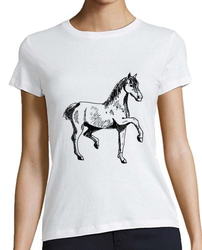 Camiseta Mujer Manga Corta Caballo laTostadora - latostadora.com - Modalova