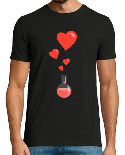 Camiseta amar matraz química de corazones friki - latostadora.com - Modalova