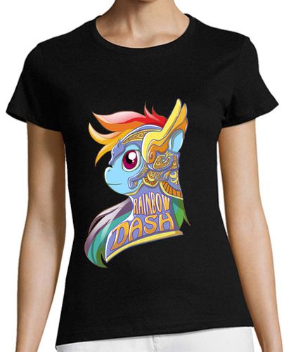 Camiseta mujer arco iris nouveau guión mujer laTostadora - latostadora.com - Modalova