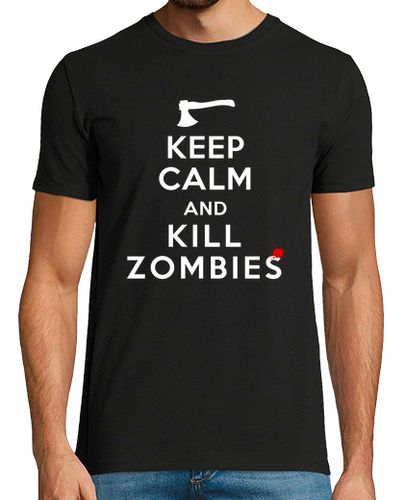 Camiseta Keep Calm and Kill Zombies - latostadora.com - Modalova