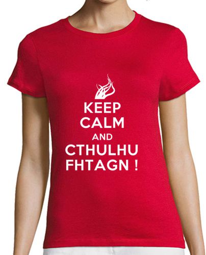 Camiseta mujer Keep Calm and Cthulhu Fhtagn! laTostadora - latostadora.com - Modalova