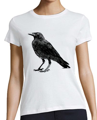 Camiseta mujer Cuervo Poe - latostadora.com - Modalova
