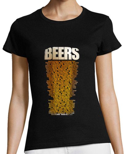 Camiseta Mujer Manga Corta Tipos de cerveza w laTostadora - latostadora.com - Modalova