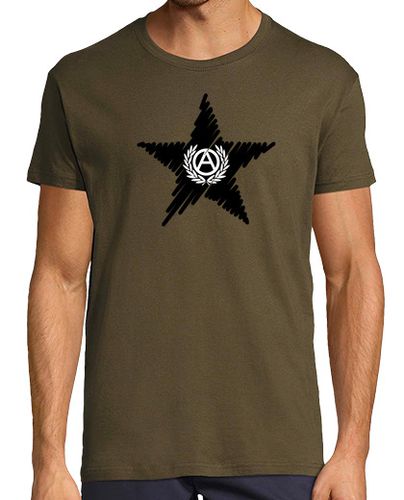 Camiseta Estrella Negra Anarquía Laurel - latostadora.com - Modalova