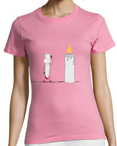 Camiseta Mujer Manga Corta velas damas envidia camiseta laTostadora - latostadora.com - Modalova