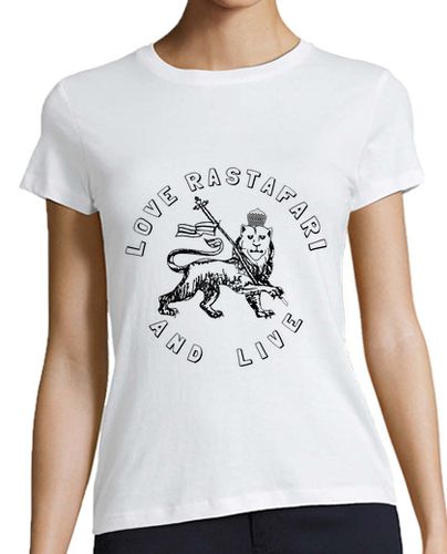 Camiseta mujer Love Rastafari And Live - latostadora.com - Modalova