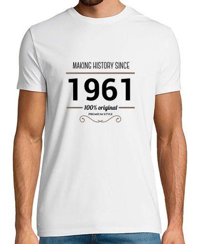 Camiseta Hombre Manga Corta Making History since 1961 black laTostadora - latostadora.com - Modalova