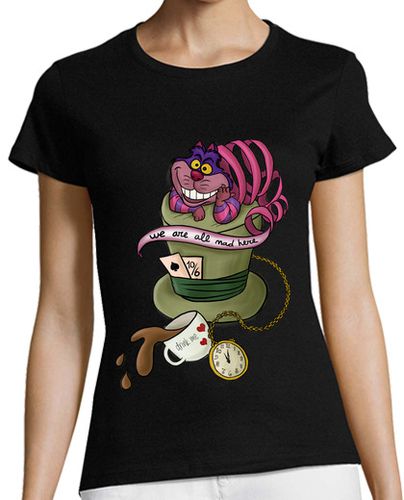 Camiseta mujer Chesire Cat - latostadora.com - Modalova