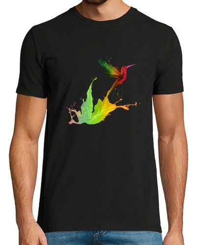 Camiseta Hombre Manga Corta Colibrí de Colores laTostadora - latostadora.com - Modalova