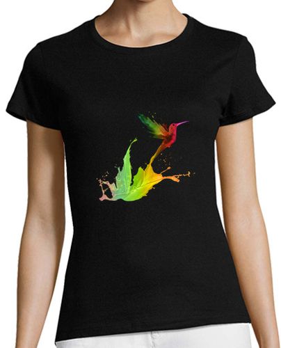 Camiseta mujer Colibrí de Colores - latostadora.com - Modalova