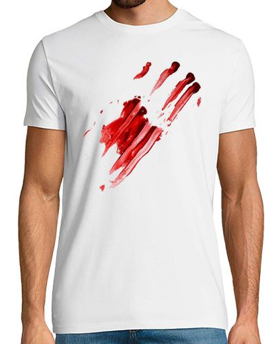 Camiseta Mancha de Sangre dejada por una Mano - latostadora.com - Modalova