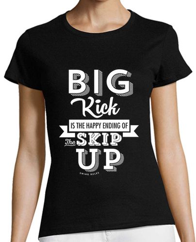 Camiseta mujer BIG KICK HAPPY ENDING - WHITE - latostadora.com - Modalova