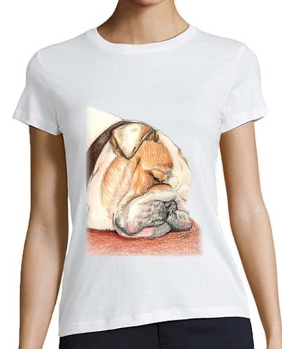 Camiseta mujer Bulldog inglés Alfie - latostadora.com - Modalova