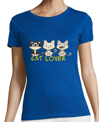 Camiseta mujer I love cats - latostadora.com - Modalova