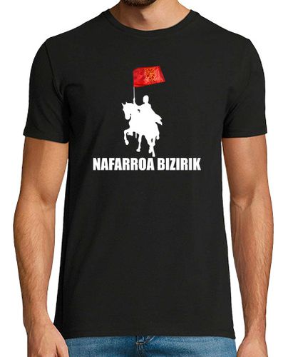 Camiseta Nafarroa bizirik Beltza - latostadora.com - Modalova