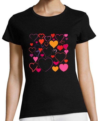 Camiseta mujer la camiseta de los corazones - latostadora.com - Modalova