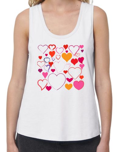 Camiseta mujer corazones altos - latostadora.com - Modalova