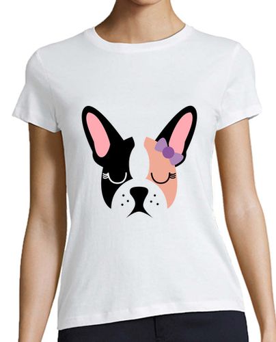 Camiseta mujer Bulldog francés chica - latostadora.com - Modalova